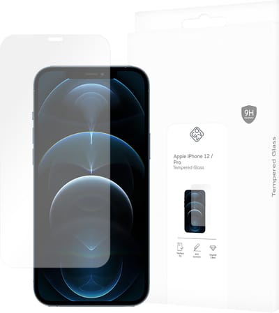 Cazy screenprotector geschikt voor iPhone 12 / 12 Pro - Screenprotector Gehard Glas