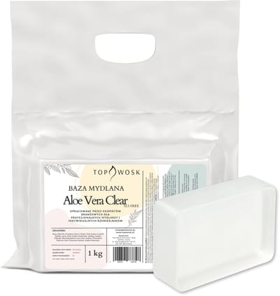 TopWosk - Baza Mydlana Aloe Vera - Transparante Basis - Verzachtend - Biologisch Afbreekbaar