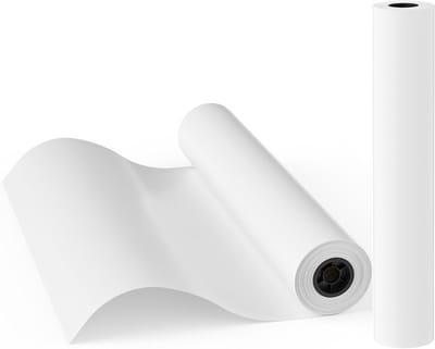 Tekeningpapier Rol 61cm x 46m, 80gsm voor Schetsen, Knutselen en Patroonontwerp, Ideaal voor Kinderen en Cadeauverpakking