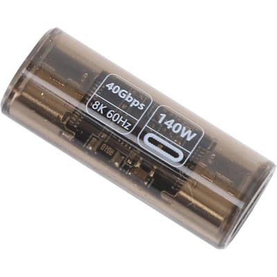 Adaptateur USB C 140W PD3.1 Charge Rapide USB4.0 Type C Femelle vers Femelle Convertisseur avec Numérique