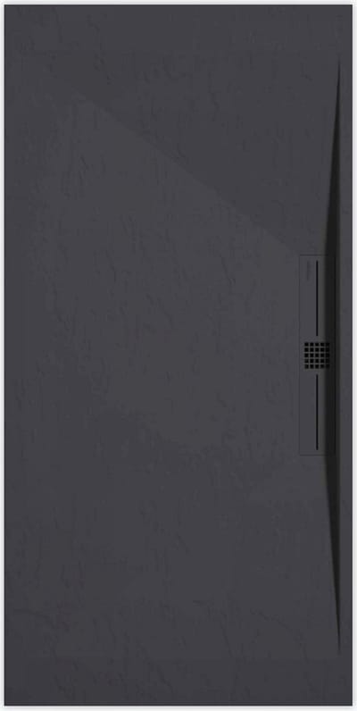 Sanifun douchebak Stone Side Anthraciet Slate 1000 x 800 P