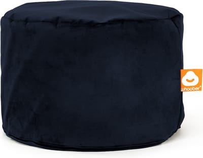 Whoober zitzak poef Rhodos velvet marine blauw - Wasbaar - Zacht en comfortabel