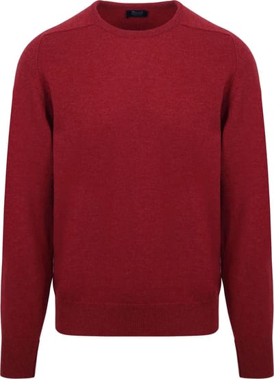 William Lockie Pullover Lamswol O Poppy Mellange - Maat M - Heren