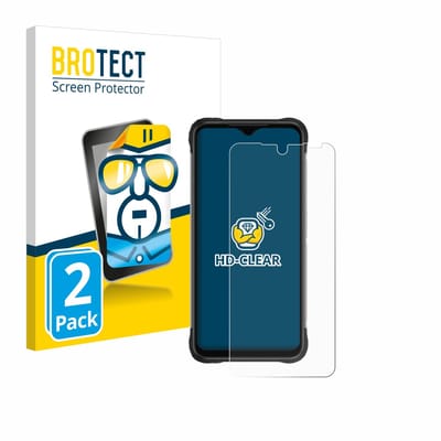 BROTECT - Screenprotector voor Umidigi Bison X20 - Folie Beschermfolie transparant 2 Stuks