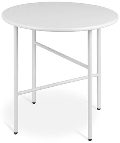Ronde Bijzettafel van Metaal - Ø 44cm - Scratch Resistant - Lichtgewicht - Voor Binnen en Buiten