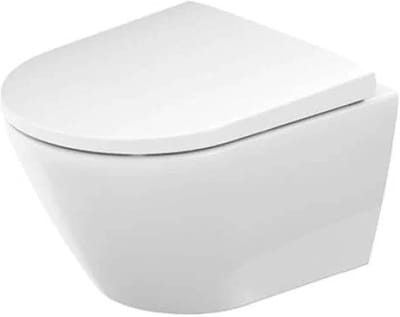 Hangtoilet Set - Wandcloset Keramiek - Badkamer Renovatie - Randloos Spoelen - 37x48x40cm - Wit