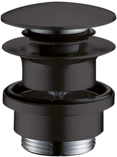 Afvoergarnituur Push-Open - Wastafelkraan Accessoire - Moderne Badkamer - Drukknop Bediening - Large - Mattrzwart