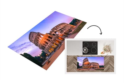 Keukenloper - Loper keuken - Rome - Colosseum - Zon - 120x60 cm - Keukenloper vinyl