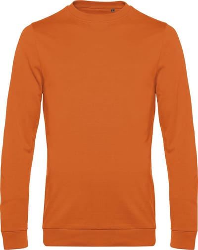 Sweater 'French Terry' B&C Collectie maat XL Pure Orange/Oranje