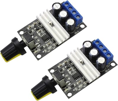 2 Stuks DC Motor Snelheidsregelaar 6V-28V PWM 3A 80W Regelaar Aanpasbaar