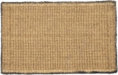 kokosmat handgeweven 3 katten zwart 75cm