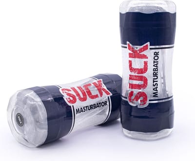 Suck - Dubbelzijdige Masturbator Cup - Anaal + Vaginaal - Transparant