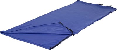 Fleece Slaapzak - Kampeerzak Outdoor - Kamperen en Reizen - Ritsbaar tot Dubbele Grootte - 32 x 75 Inch - Blauw