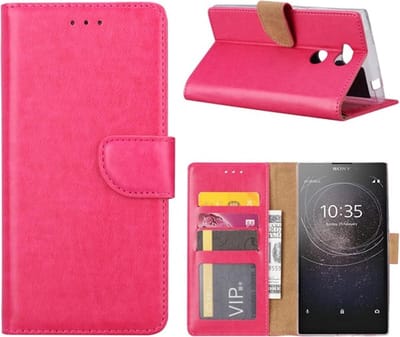 Bookcase Geschikt voor: Sony Xperia L2 - Roze - portemonee hoesje