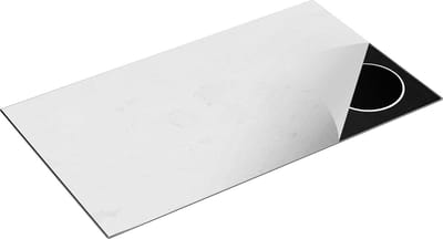 Chefcare Inductie Beschermer Witte Muur - Beton - 95x50 cm - Afdekplaat Inductie - Kookplaat Beschermer - Inductie Mat