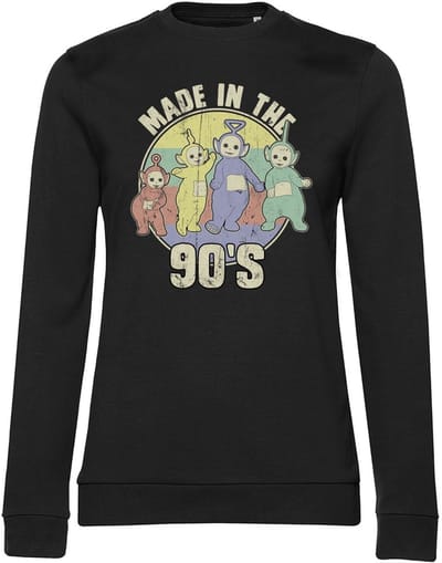Teletubbies Dames-sweatshirt 'Made In The 90s' in meisjesachtige stijl CPLG-53-TTUB002-H92-8