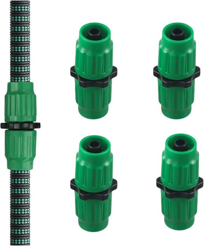 Uitbreidbare reparatieset voor tuinslang - slangaansluiting voor 25 m - 50 m - 75 m - 30 m - uitbreidbare tuinslang voor 5/8 inch - 3/4 inch - uitbreidbare tuinslang (4 stuks)
