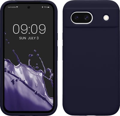 kwmobile telefoonhoesje geschikt voor Google Pixel 8a - Hoesje met siliconen coating - Smartphone case in deep ocean