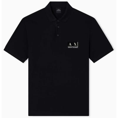 Armani Exchange XM001885 polo shirt zwart, L