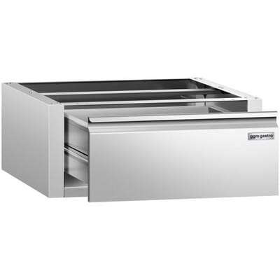 GGM Gastro Schubladenblock PREMIUM - 1 Schublade - Unterbaumodul 400x760mm - für ATK 800mm tief Zilver