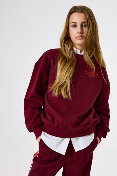 GARCIA Meisjes Print Sweater Rood Lange mouw