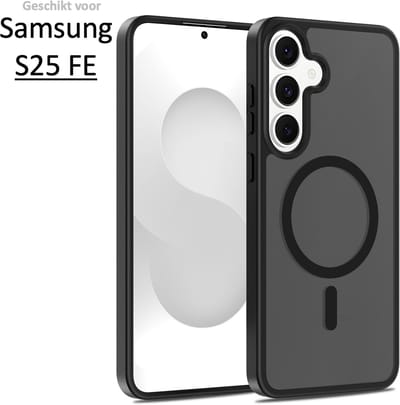 Brosendaal Hoesje - Geschikt voor Samsung Galaxy S25 FE – Mat Zwart – Telefoonhoesje – Ondersteunt Draadloos Opladen – Ultradun en maximale Valbescherming