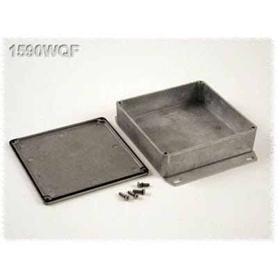 Hammond Electronics 1590WQF Universele behuizing 120 x 120 x 34 Aluminium Natuur 1 stuk(s)