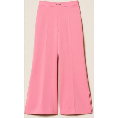roze flare broek