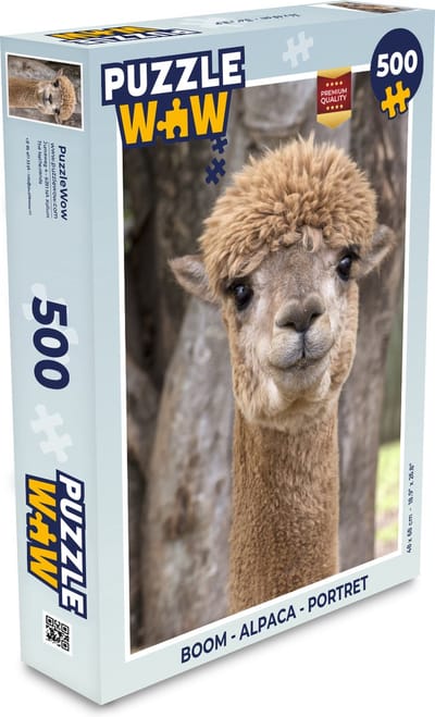Puzzel Boom - Alpaca - Portret - Legpuzzel - Puzzel 500 stukjes