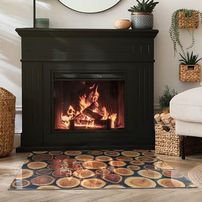 Coloray Vloerplaat Houtkachel - Onderplaat Kachel - 100 cm x 70 cm - Houtkachel Vloerplaat - Bruin Vloerplaat Kachel - Onderplaat - Vloerplaat voor Houtkachel - Vloerplaat Open Haard - Onderplaat Voor Houtkachel