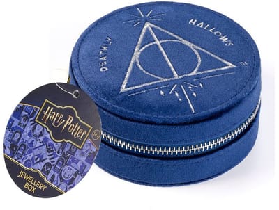The Carat Shop - Harry Potter Deadly Hallows – Fluwelen Juwelendoos - Blauw