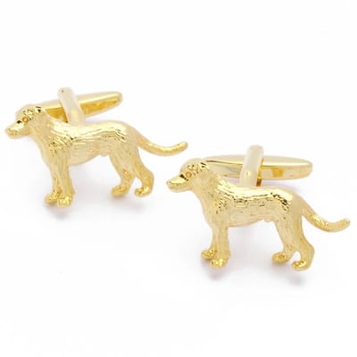 Manchetknopen - Honden Goudkleurig