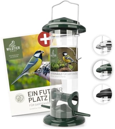 Vogelvoederzuil 23,5 cm - Hygiënische Vogelvoeding van Roestvrij Metaal