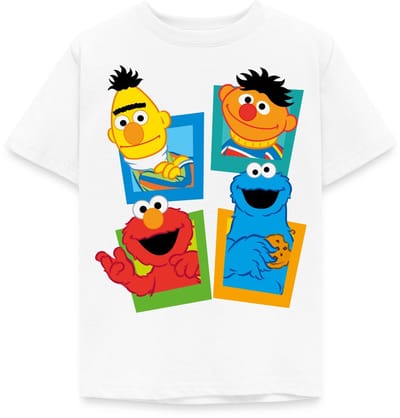 Sesamstraat Bert Ernie Elmo Koekiemonster T-Shirt Kinderen