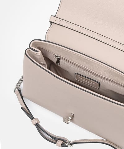SEIDENFELT MANUFAKTUR Schoudertas Halsa Big Crossbody Taupe Beige