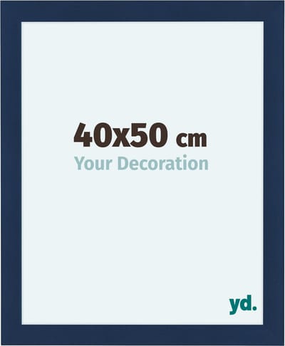 Your Decoration - Fotolijst 40x50 cm - MDF - Donkerblauw Geveegd - Como