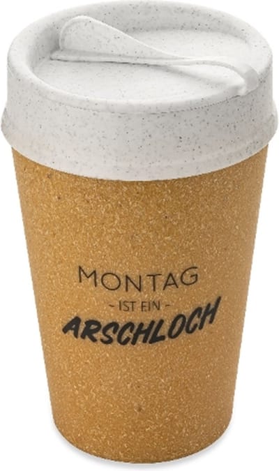 Dubbelwandige Koffiebeker met Deksel, 0.4 L, Organic, Montag ist… - Koziol | Iso To Go