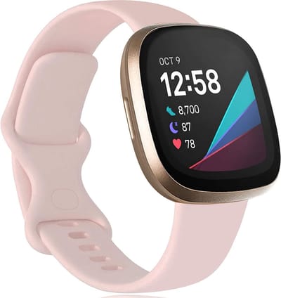 Bandje geschikt voor Fitbit Versa 3 - Roze Siliconen Band