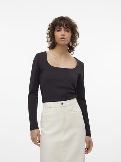 VERO MODA - VMMILLION LS SQUARE TOP 2-WAY JRS - Dames - Blouses