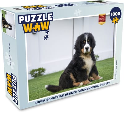 Puzzel Super schattige Berner Sennenhond puppy - Legpuzzel - Puzzel 1000 stukjes volwassenen