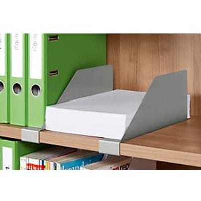 Schäfer Shop Genius Metalen scheidingswand voor rekken & kasten TETRIS WOOD, wit aluminium, 1 stuk