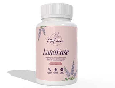 LunaEase - Premenstrual Support - Monnikspeper helpt bij wisselende stemmingen tijdens de menstruatiecyclus* - 60 capsules