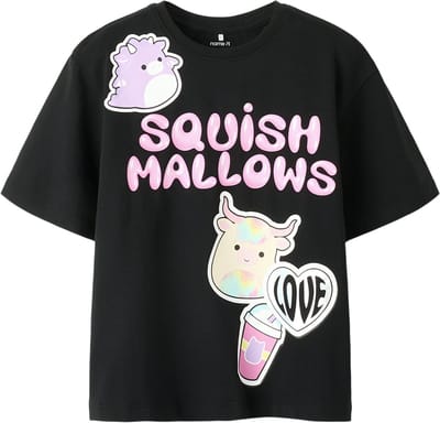 NAME IT - NKFMOSA SQUISH NREG SS TOP BOX BFU - Meisjes - T-shirts