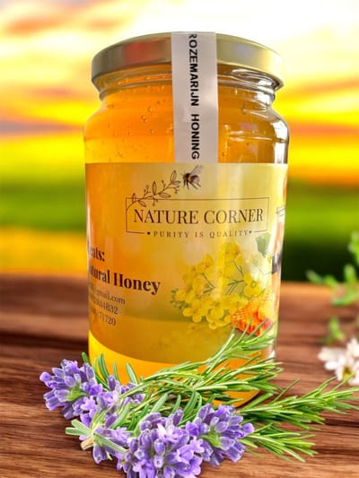 Rozemarijnhoning | Rosemary Honey | Miel de Romarin | عسل إكليل الجبل – 100% Puur Natuurlijke Honing | Delicate Smaak & Aroma | 1000g