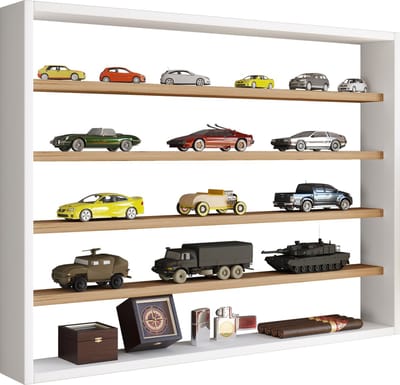 Houten wandplank Wandvitrine Verzamelen Deco Vitrine voor verzamelaars Osado L