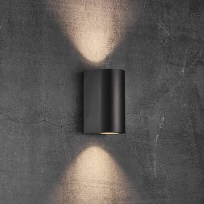 Nordlux Buitenwandlamp Canto Maxi 2, zwart, GU10, 17 cm, IP44