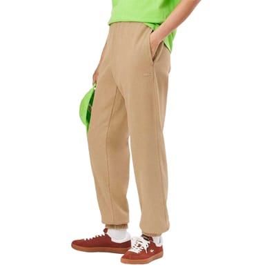 Lacoste Katoenen normale joggingbroek voor volwassenen (Beige)