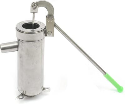 Roestvrijstalen handzwengelpomp voor tuin en grondwater - 32 mm diameter