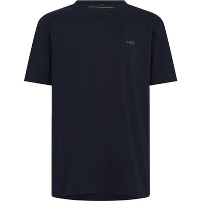 Boss Heren Logo Regular T-Shirt (Donkerblauw)