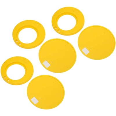 3 Stuks Duitse Bijenkorf Deur Plastic Bijennest Rond Toegangspoort Schijf Bijenteelt Apparatuur Gereedschap yellow